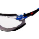 SOLUS 1101 Kit Brille Schwarz / Blau PC farblos, Schaumstoffeinsatz, Scotchgard-Beschichtung. S1101SGAFFT-EU (20 Gläser)