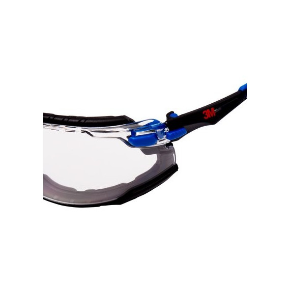 SOLUS 1101 Kit Gafas negro/azul PC incolora, inserción de espuma, recubrimiento SCOTCHGARD. S1101SGAFKT-EU (20 gafas)