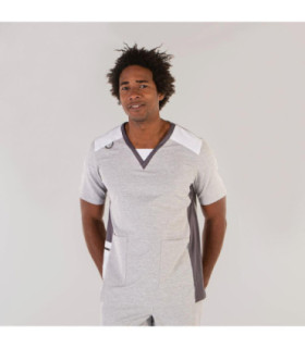 Blusa sanitária de design mesclado detalhes AEROSILVER UNIFORMES GARY'S 617800-Gary