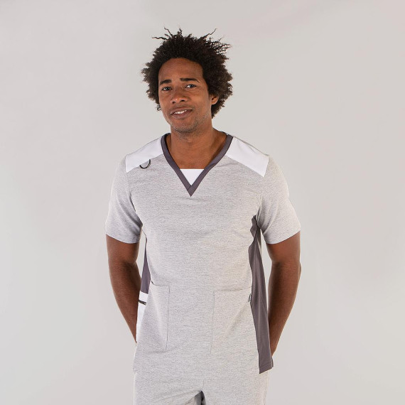 Heathered design medical blouse details AEROSILVER UNIFORMS GARY'S 617800-Gary