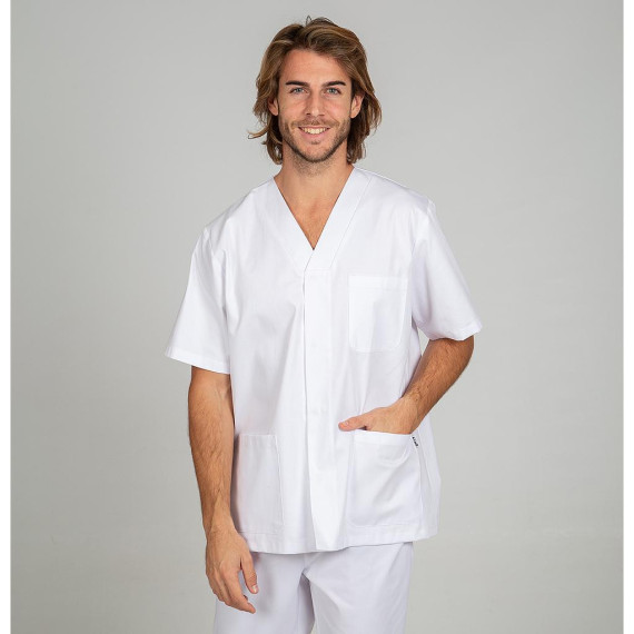 Casaca Edgar sanitäre Umgebung, weißes Twill, UNIFORMES GARY'S 617900