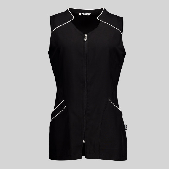 Blusa da parrucchiere senza maniche dettagli vivaci UNIFORMI GARY'S 634800