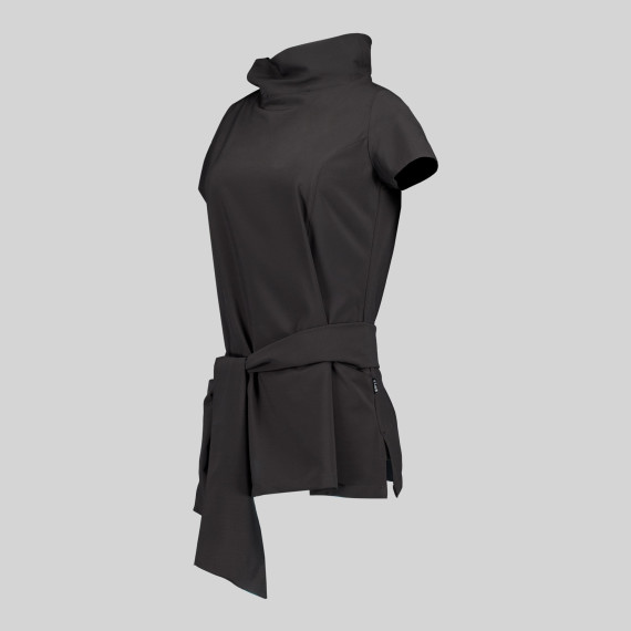 Veste de travail col bateau couleur noire avec bande ajustable SAONA UNIFORMES GARY'S 652600