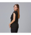 Damenbluse Modell gekreuzt mit sichtbarem Knopf FORMENTERA UNIFORMES GARY'S 653500