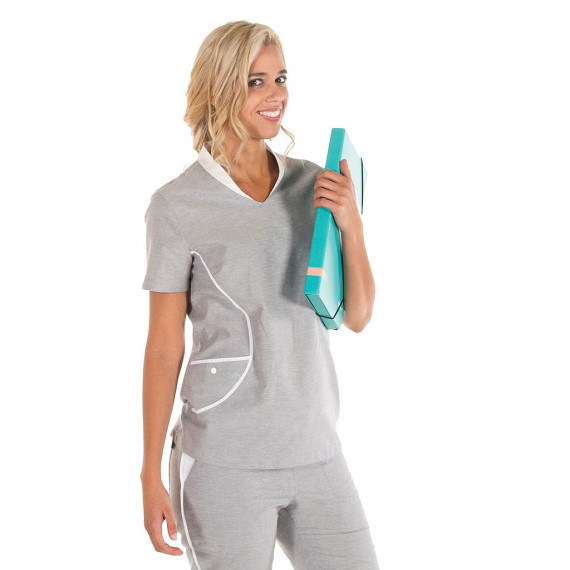 Bluse für Frauen BRENDA mit V-Ausschnitt UNIFORMES GARY'S 656200