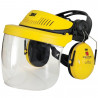 Optime I Yellow Industrial Head Harness Face Shield with Earmuffs 3M