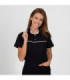Women's polo with a collar, elastic microfiber Nuria UNIFORMES GARY'S
