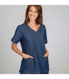 Blouse femme professionnels de la santé avec découpes devant - dos un JOANA UNIFORMES GARY'S 658500