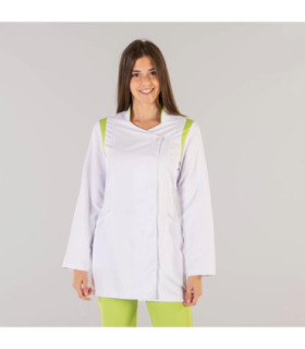 Blouse femme à manches longues pour les professionnels de la santé, en tissu MICROFIBRE avec AEROSILVER NORA UNIFORMES GARY'S 66