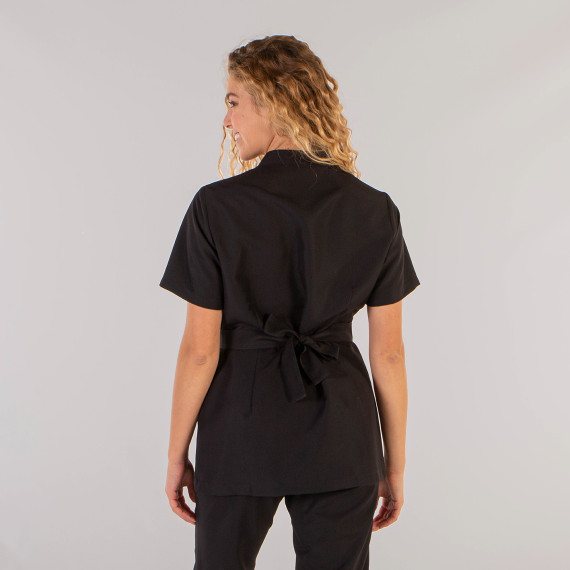 Blusa sanitaria con bretelle regolabili a maniche corte e colletto mao AMAYA UNIFORMES GARY'S 661600