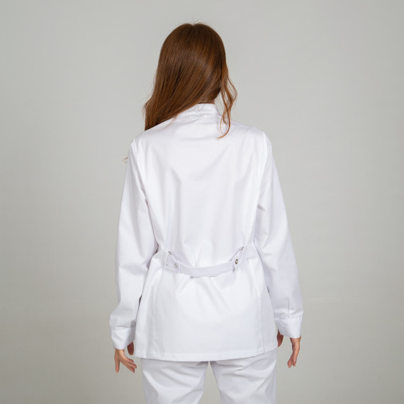 Blusa bianca da farmacia a maniche lunghe colletto mao CLAUDIA UNIFORMES GARY'S 661900