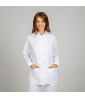 Blusa bianca da farmacia a maniche lunghe colletto mao CLAUDIA UNIFORMES GARY'S 661900