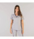 Blusa de mulher com bolsos e aberturas laterais, nas cores VIGORÉ de MICROFIBRA 360 LETICIA UNIFORMES GARY'S 662400