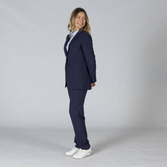 Women's pants with French-cut pockets in navy blue made of welfare fabric UNIFORMES GARY'S 700015.