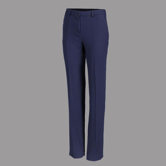 Women's pants with French-cut pockets in navy blue made of welfare fabric UNIFORMES GARY'S 700015.