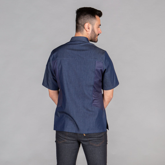 Unisex short sleeve kitchen jacket, crossover closure TEJANO ZAFIRO PONCE UNIFORMS GARY'S 949100