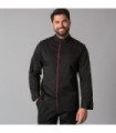 Men's chef jacket with roll-up sleeves, live details, and AEROSILVER technical fabric ANDREU UNIFORMS GARY'S 947800.