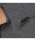 Veste américaine pour femme avec 2 boutons et col à revers gris marengo, tissu KNITSUIT UNIFORMES GARY'S 800023.