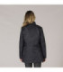 Women's parka with removable hood and pockets in navy blue UNIFORMES GARY'S 800031