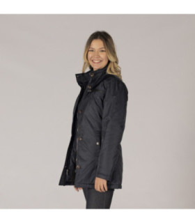Parka feminina com capuz removível e bolsos azul marinho UNIFORMES GARY'S 800031