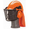 Forestry combination Helmet G3000 ventilated orange, Optime I/V5C harness