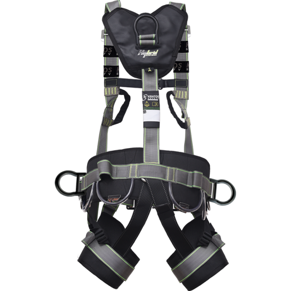 HYBRID AIRTECH Imbracatura anticaduta 2 punti di attacco con cintura di posizionamento e fibbie KRATOS SAFETY