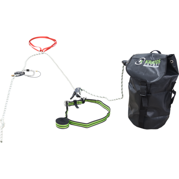 Sistema anticaduta con funzione di evacuazione integrata - lg 30 me 50 m KRATOS SAFETY