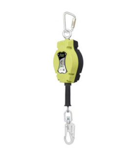 Anticaduta retrattile di 10 m per uso verticale solo cavo in acciaio inox, resistenza 12 kN HELIXON KRATOS SAFETY