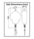 OLYMPE, retractable anticate with aluminum crank and galvanized steel cable.