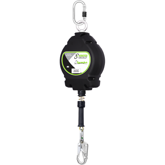 OLYMPE cable, anticaída retráctil con cárter de aluminio.