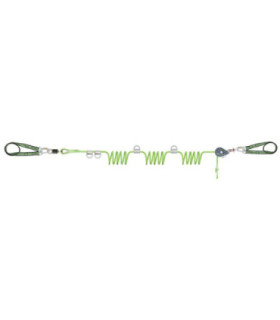 Linha de vida temporária horizontal para 4 usuários, com 4 deslizadores CROSS LINE 2 KRATOS SAFETY