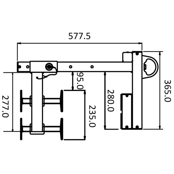 Punto di ancoraggio per parapetti con carico di rottura di 23 kN WALLUTION KRATOS SAFETY