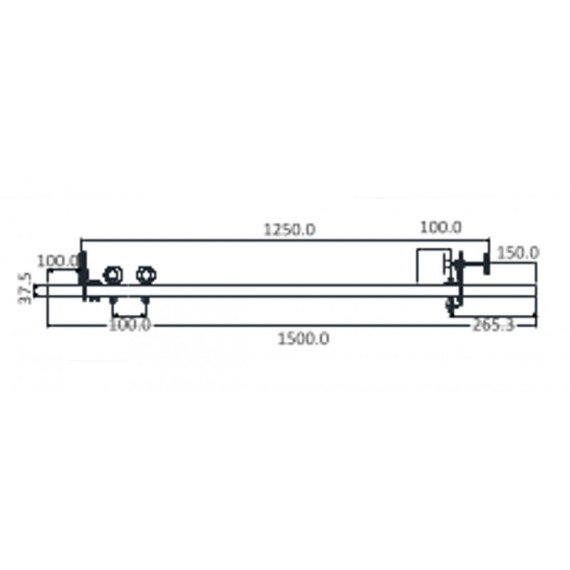 Barra de anclaje de puerta y resistencia de 13kN WINDOOR KRATOS SAFETY
