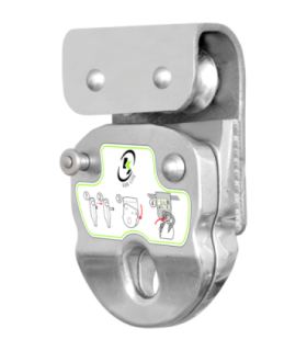 Corredera estraibile su ruote per linea di vita orizzontale KS 4000 cavo KRATOS SAFETY