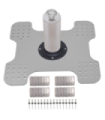 Punte terminali con sistema di assorbimento di energia per copertura di lamiera di acciaio resistenza 20 kN KRATOS SAFETY