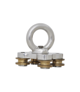 Carro para railes de suelo y techo de acero inoxidable KS-RAIL KRATOS SAFETY
