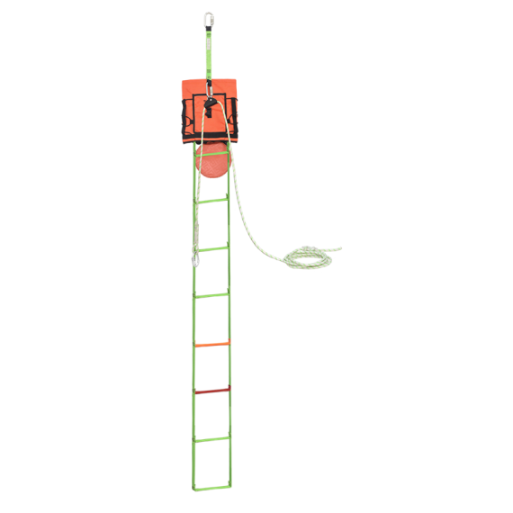 Scala di salvataggio a nastro di 6 m di lunghezza con sistema di sicurezza EVA LAD 2 KRATOS SAFETY