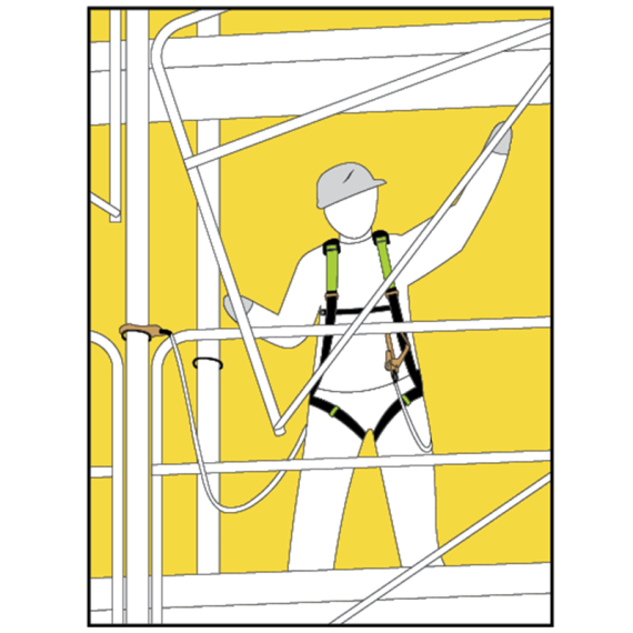 Kit para andaimes com arnês e anel de âncora KRATOS SAFETY