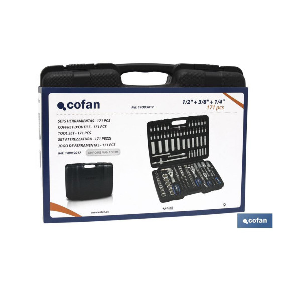 Professionelles Werkzeugset 171 Teile COFAN 14009017