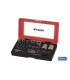 Set mini carraca vasos y puntas 1/4 de 23 piezas COFAN 14009020