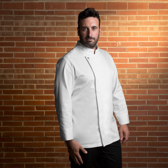 Chaqueta de cocinero Unisex de algodón egipcio ANHUR UNIFORMES GARY'S 930002