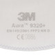 3M Aura FFP2 Mask NR D S / Valve 9320+ (240 máscaras)