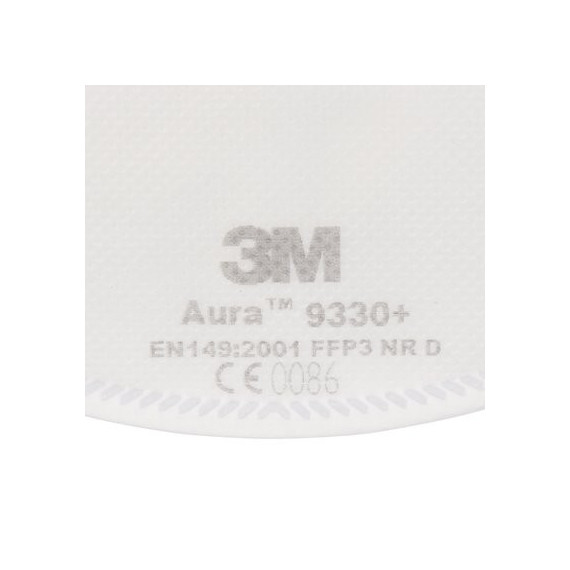 3m aura ffp3 máscara nr d sem válvula 9330+