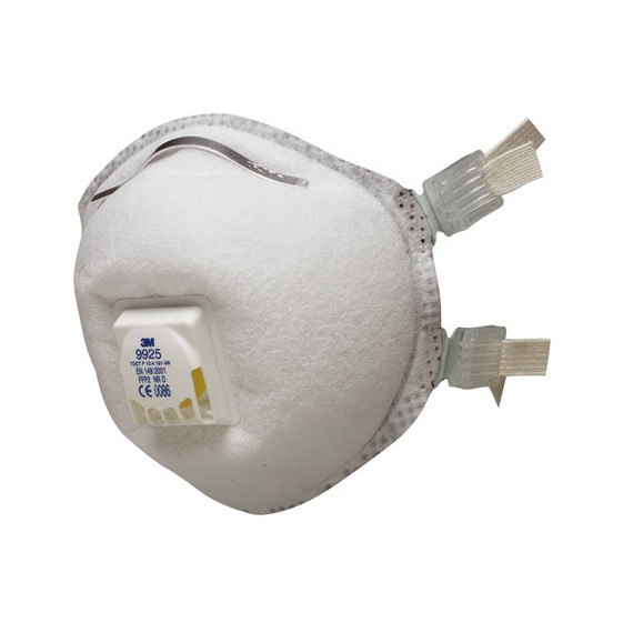 Mascarilla FFP2 NR D c/válvula para soldadura y ozono 9925 (80 mascarillas)