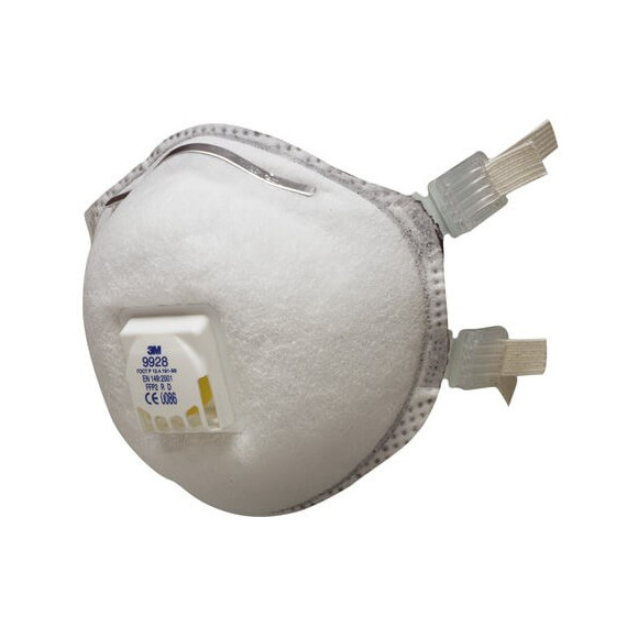 FFP2 R D C / Válvula, placa de vedação, facial para soldagem e ozônio 9928 (80 máscaras)