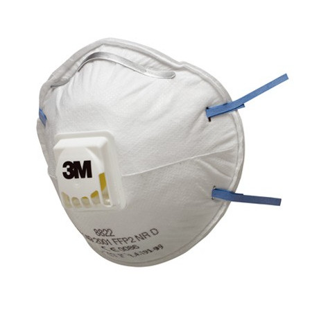 Masque FFP2 NR D MOULE C / VALVE MOULES - PETIT EMBALLAGE 8822 (40 MASQUES)
