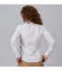 Camisa de hostelería con cuello camisero mangas largas, blanco tejido RECICLADO IDARA UNIFORMES GARY'S 243900