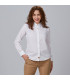 Camisa de hotelaria com colarinho de camisa, mangas longas, tecido branco RECICLADO IDARA UNIFORMES GARY'S 243900.