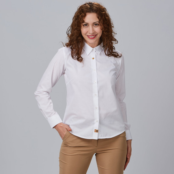 Chemise de restauration avec col classique, manches longues, en tissu RECYCLÉ IDARA UNIFORMES GARY'S 243900.