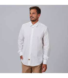 Hospitality Shirt Lange Ärmel, Clip und Canesu Weiße Farbe Elisha Uniform Garys Ref 261100